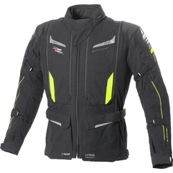 Büse Agadir Motorrad Textiljacke, schwarz-gelb, Größe 48 für Männer