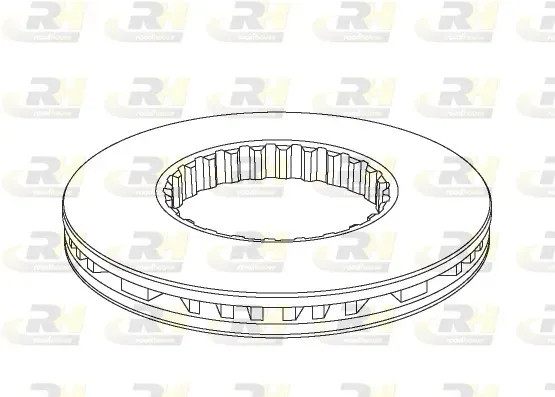 ROADHOUSE nsx114620 Hinterachse belüftet 434mm 45mm für Volvo