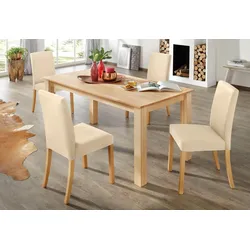 Essgruppe HOME AFFAIRE, beige, Kunstleder, Sitzmöbel-Sets