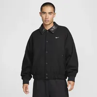 Nike Solo Swoosh College-Jacke aus Wolle (Herren) - Schwarz, M