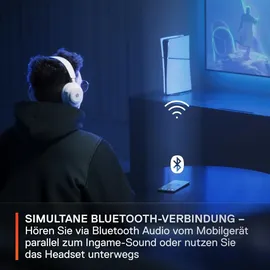 SteelSeries Arctis Nova 7 Wireless Gaming-Headset mit Multi-System-Kompatibilität – 2,4 GHz- und Bluetooth-Audio parallel – 38 Std. Akkulaufzeit – ClearCast Gen 2-Mikrofon – PC, PlayStation, Switch