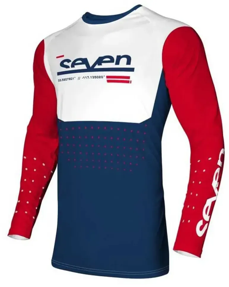 Seven Vox Aperture Langarm-trikot - Red / Navy - M