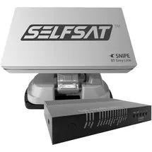 Selfsat Snipe BT Grey Line Twin - Vollautomatische Satellitenantenne inkl. iOS/Android Steuerung, Camping Sat-Antenne
