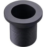 Fackelmann Waschbecken-Rosette zum Schrauben Ø 25 mm Schwarz