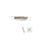 Paul Neuhaus LED-Deckenleuchte Palma Holzdekor 82 x 50 cm