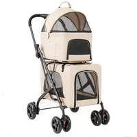 Costway Hundewagen 3 in 1 bis 16 kg Beige