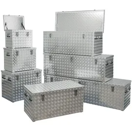 ALUTEC München Aluminium Transportbox 375 l grau 152,2 x 52,5 x 52 cm