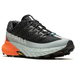 Merrell Trail-Laufschuhe Agility Peak 5 (angenehmer Tragekomfort, Rock Plate) schwarz/orange Herren