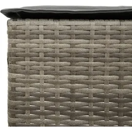 vidaXL Gartenbar Set 3-tlg. Grau