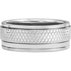 Fossil Herrenring Edelstahl Ringe   