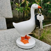 Magnete Ente magnetische Tierstatuen mit Basis, Magnetischer Werkzeughalter, Hängendes Gestell Ornament for Schlüssel, Brille