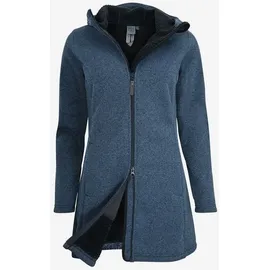 Elkline MORNING DEW Damen Winddichter Strick-Fleecemantel - Blau - 42