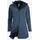 Elkline MORNING DEW Damen Winddichter Strick-Fleecemantel - Blau - 42