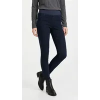 Freequent Jeansjeggings "FQSHANTAL-PA-DENIM", Damen, Gr. L, N-Gr, dunkelblau, Denim/Jeans, Obermaterial: 66% Baumwolle, 21% Polyester, 11% Cupro, 2% Elasthan, figurbetont lang, Jeans, mit extra breitem elastischem Bund