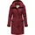 Ragwear Damen, Wasserdichter Wintermantel mit Bindegürtel und Kapuze Horatia Warm YOUMODO Wine Red Gr. S (36), weinrot, Obermaterial: 100% Polyester. Innenfutter: 100% Polyester. Wattierung: 100% Polyester, tailliert ca.