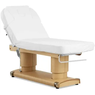 Physa Elektrische Wellnessliege - 4 Motoren - 160 W - 200 x 80 x 63 - 81 cm - 200 kg - weiß