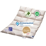 Vitaschlaf® Bio-Luxe-KBA TESTSIEGER - W6 - EXTRA WARM 100% GÄNSE Organic Daunendecke Deutsche Qualität Downpass 155x200cm