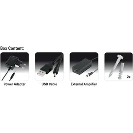 Vivanco TVA 4045 Aktive DVB-T/T2 Flachantenne Innenbereich Schwarz