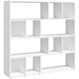 vidaXL Bücherregal/Raumteiler Weiß 105x24x102 cm