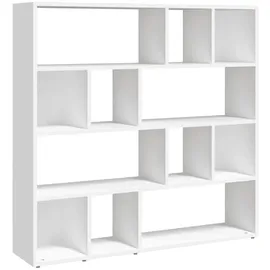 vidaXL Bücherregal/Raumteiler Weiß 105x24x102 cm