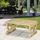 Outsunny Gartenbank 104 x 56 x 39 cm Beige