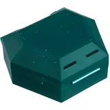 Megadent Deflogrip Gerhard Reeg GmbH Zahnspangenbox mit Kordel Grün mit Glitzer