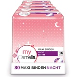 Camelia Maxi Binden, Nacht, 5 x 16 Stück