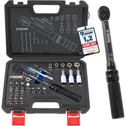 TECPO Fahrrad Drehmomentschlüssel Set 1/4, 2.5-20 Nm