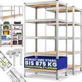 monzana Schwerlastregal 2er-Set 180x90x60cm verzinkt 875kg