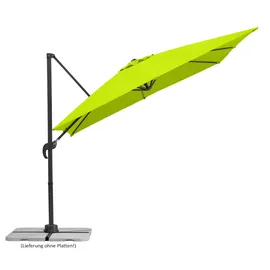 Schneider Schirme Rhodos Junior 270 x 270 cm apfelgrün inkl. Plattenständer und Schutzhülle