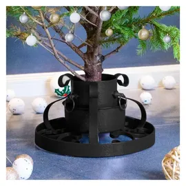 vidaXL Christbaumständer Schwarz 29x29x15,5 cm
