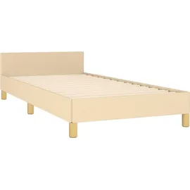 vidaXL Bettgestell 90 x 200 cm Creme