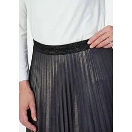 GOLDNER Plisseerock Damen Meliert/Grau 46