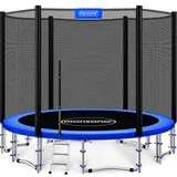 monzana Trampolin 427 cm inkl. Sicherheitsnetz Blau