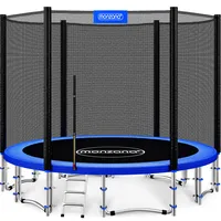 monzana Trampolin 427 cm inkl. Sicherheitsnetz Blau