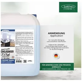 lorito oehme frisch und sauber Alkohol- und Glanzreiniger 10 Liter