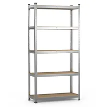 VOUNOT Lagerregal Holz 180x90x40cm braun