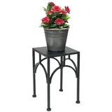 DanDiBo Ambiente DanDiBo Blumenhocker Metall Schwarz Eckig Blumenständer Blumensäule Pflanzenhocker Modern Pflanzenständer