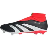 Adidas Predator League Laceless FG Core Black / Cloud White / Solar Red 44 2/3