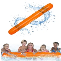 ASTRL Schwimmnudeln, aufblasbare Jumbo-Poolnudeln, Schwimmer, 59,05 Zoll/150 cm Schwimmnudeln mit Griffen, aufblasbares Poolspielzeug für Schwimmbad, Strand und See