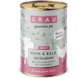 Grau Schlemmertöpfchen getreidefrei 6 x 400 g - Kalb
