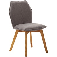 Livetastic Stuhl, Grau, Holz, Textil, Esche, massiv, 43x87x63 cm, Esszimmer, Stühle, Esszimmerstühle, Vierfußstühle