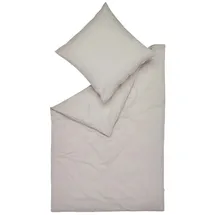 Esprit Flanell-Bettwäsche-Set "Cuno" in Grau | Gr.: 155x220 cm (40x80 cm)