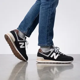 New Balance 574 Herren Black / Brown / Dark Silver Metallic 44,5