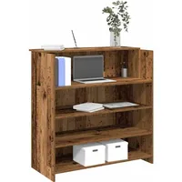 VidaXL Empfangstheke Altholz-Optik 100x50x103,5 cm Holzwerkstoff
