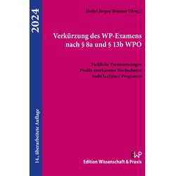 Verkürzung Des Wp-Examens Nach § 8A Und § 13B Wpo 2024.  Taschenbuch