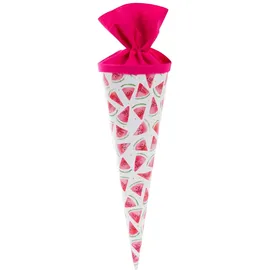 Goldbuch 93426 Geschwistertüte Melone, Tüte 35 cm Ø 11,5 cm, Weiß Rosarot