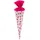 Goldbuch 93426 Geschwistertüte Melone, Tüte 35 cm Ø 11,5 cm, Weiß Rosarot