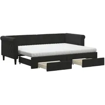 vidaXL Tagesbett 80 x 200 cm Schwarz