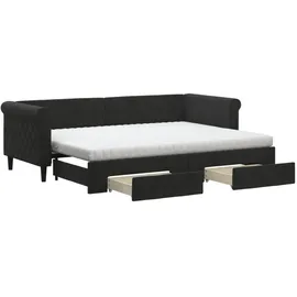 vidaXL Tagesbett 80 x 200 cm Schwarz